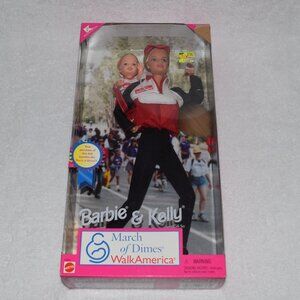 Vintage-1998-Barbie and Kelly March of Dimes WalkAmerica